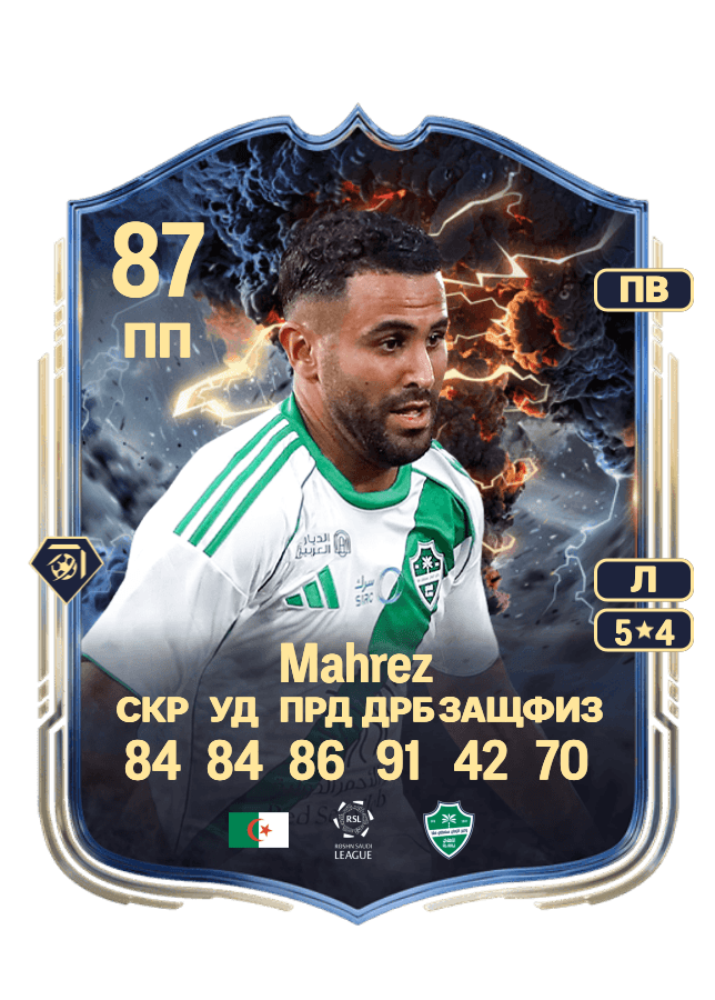Riyad Mahrez card