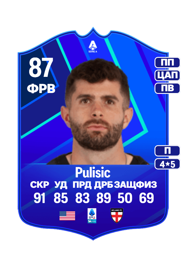 Christian Pulisic card