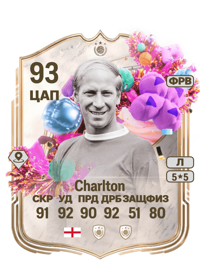Bobby Charlton card