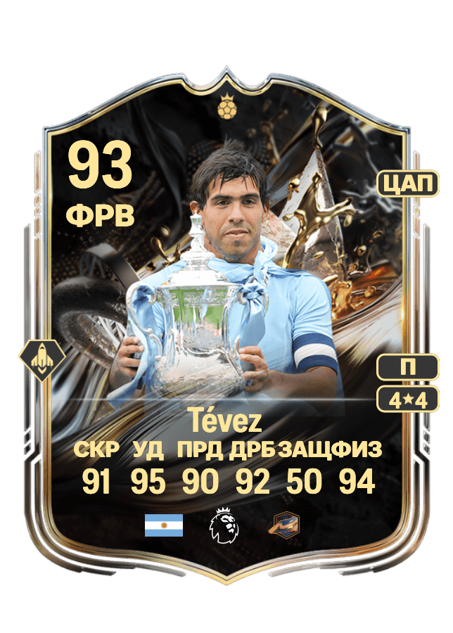 Carlos Tévez card