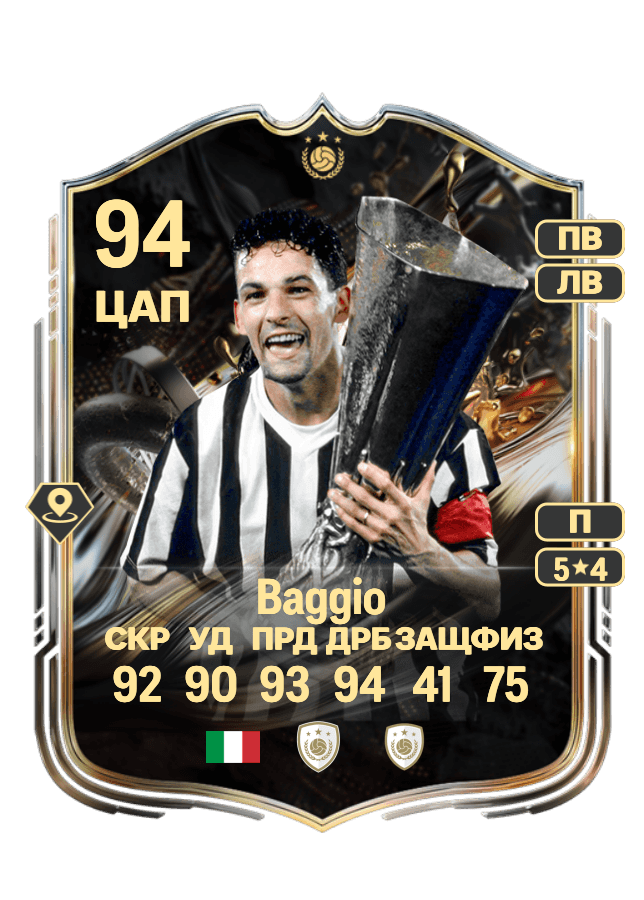 Roberto Baggio card