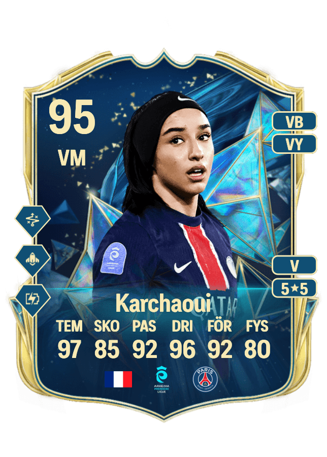 Sakina Karchaoui card