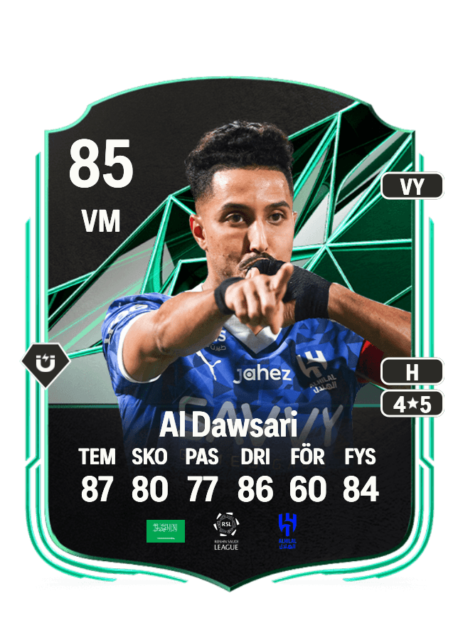 Salem Al Dawsari card