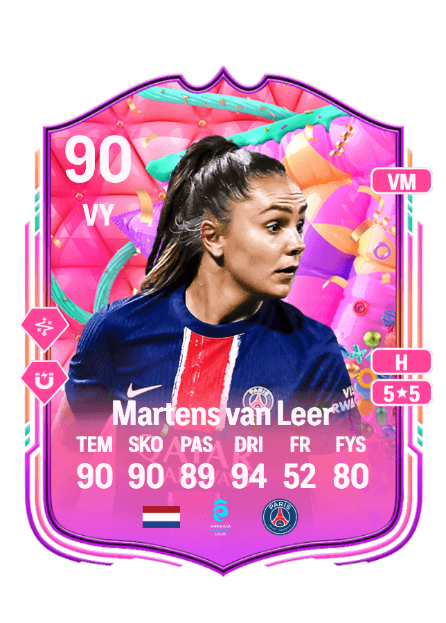 Lieke Martens van Leer card