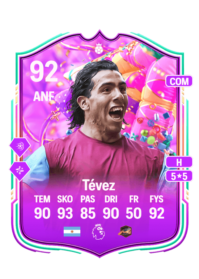 Carlos Tévez card