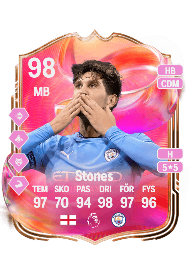 John Stones card