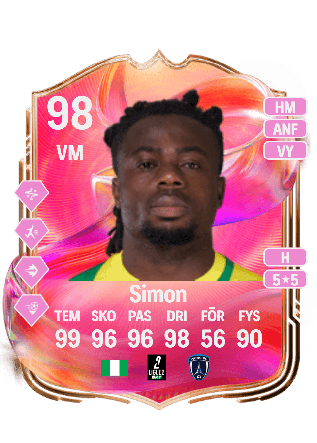 Moses Simon card