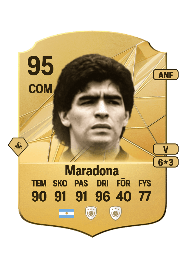 Diego Armando Maradona card