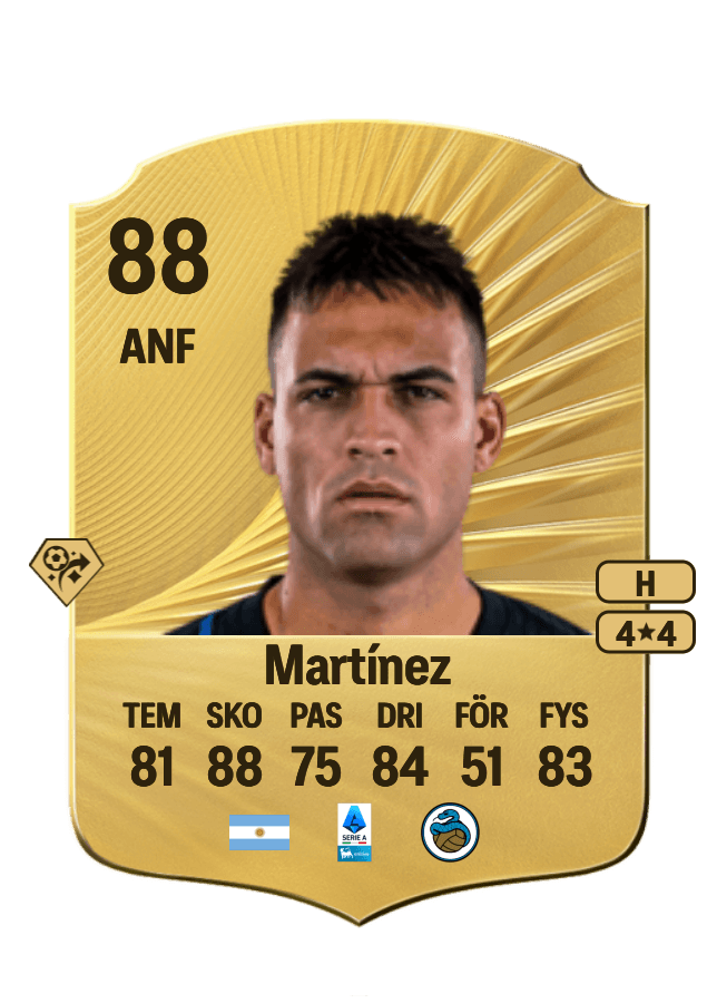 Lautaro Martínez card