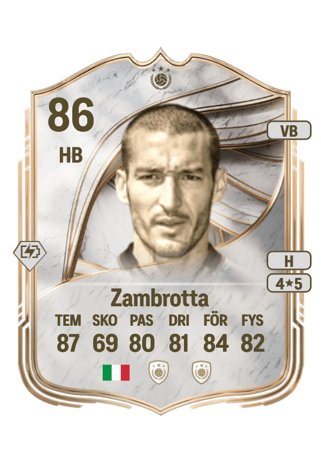 Gianluca Zambrotta card