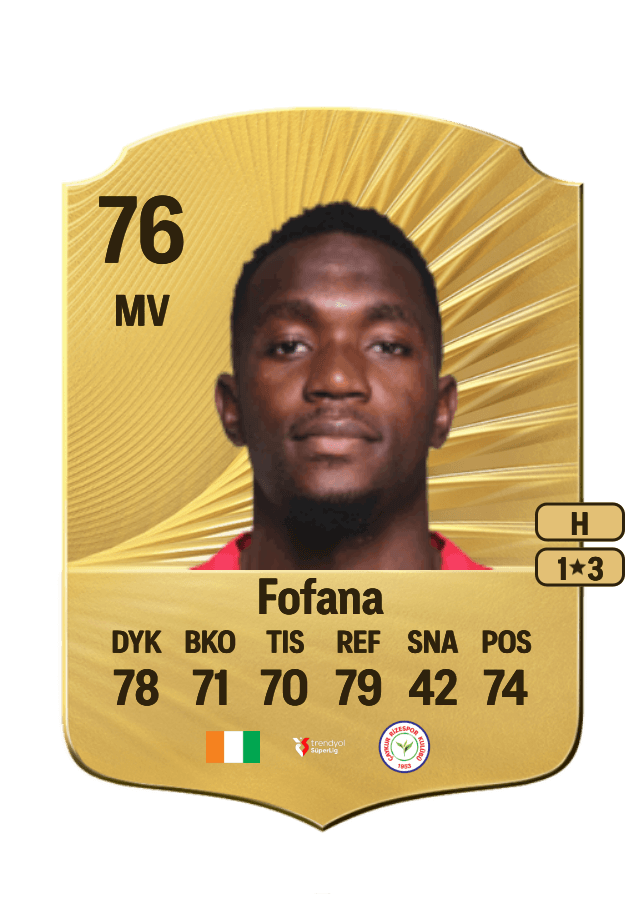 Yahia Fofana card