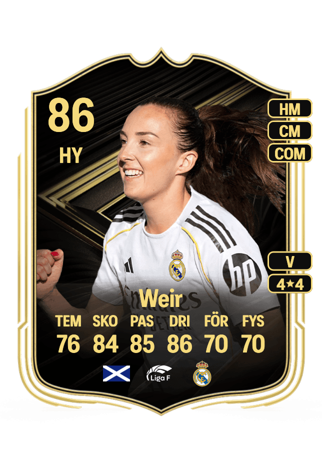Caroline Weir card