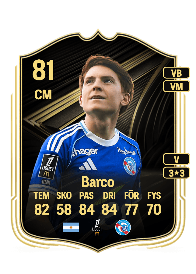 Valentín Barco card