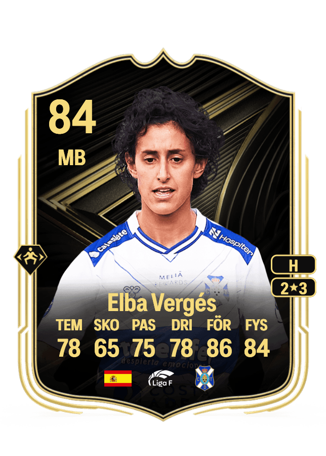Elba Vergés card