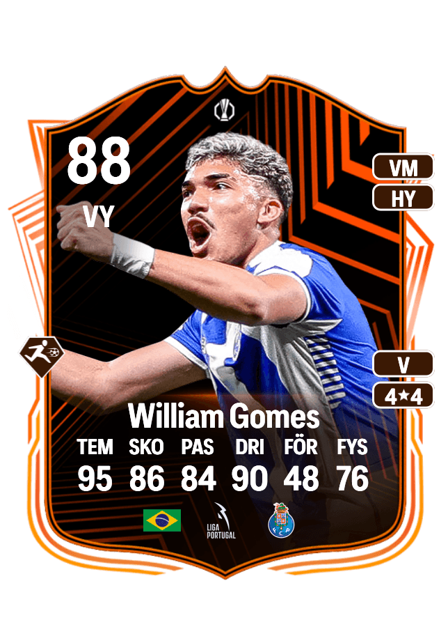 William Gomes card