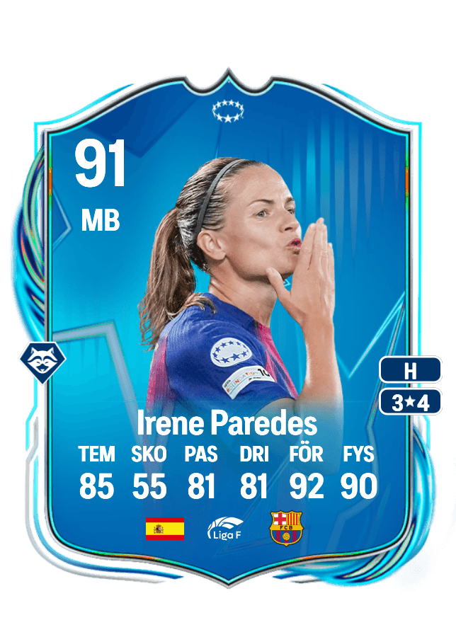 Irene Paredes card