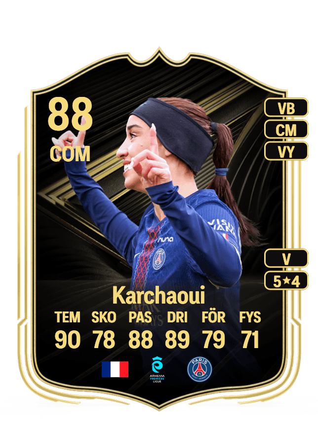 Sakina Karchaoui card
