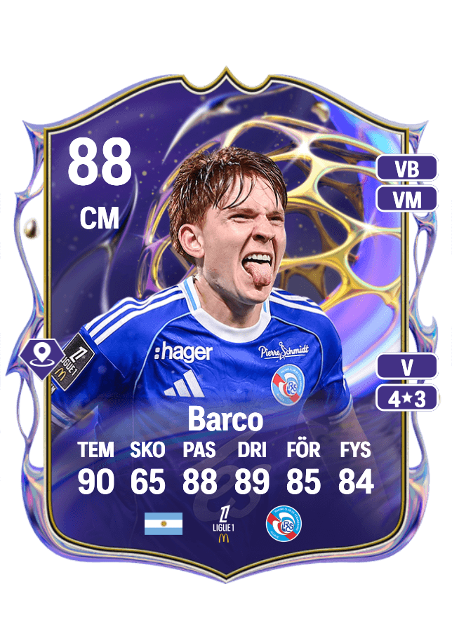 Valentín Barco card