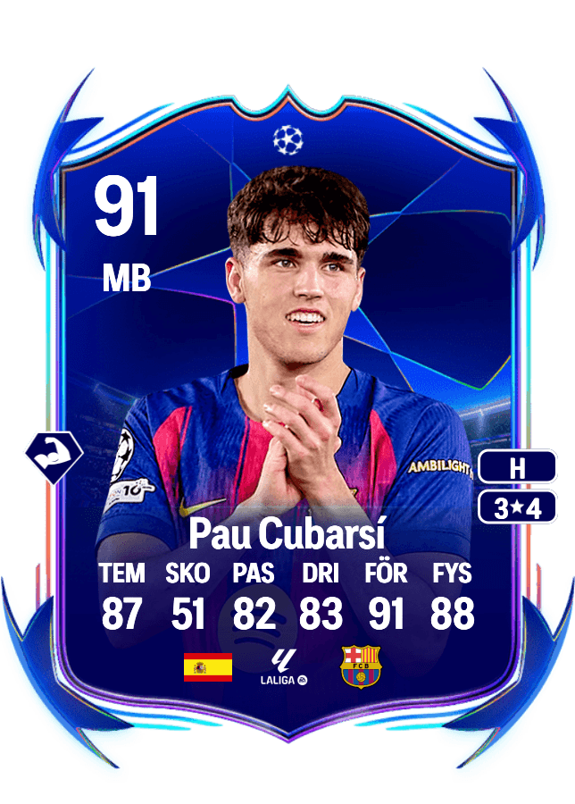 Pau Cubarsí card