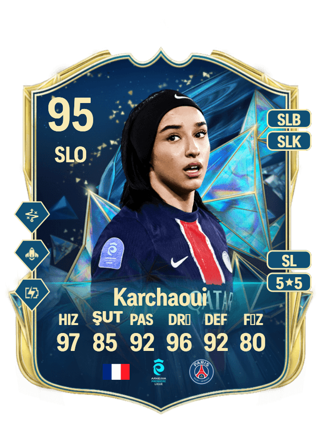 Sakina Karchaoui card