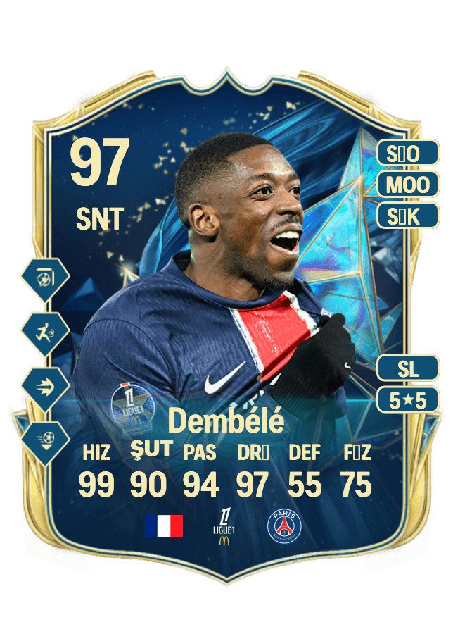 Ousmane Dembélé card