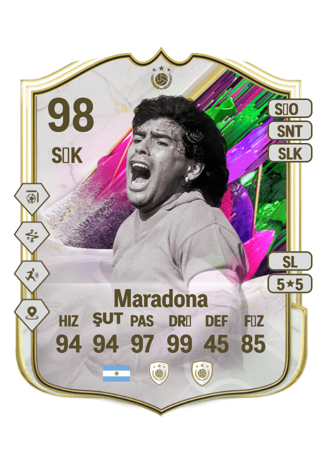 Diego Armando Maradona card