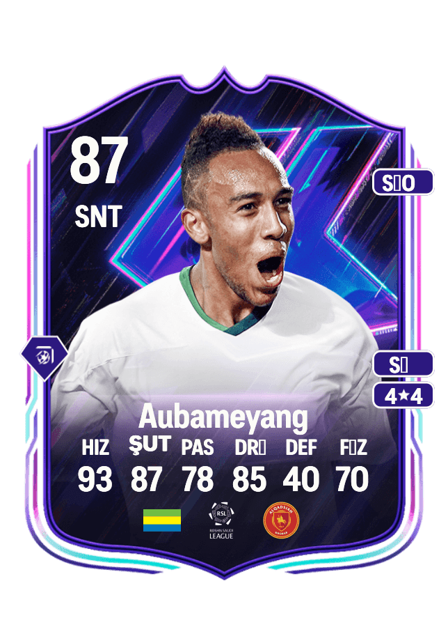 Pierre-Emerick Aubameyang card