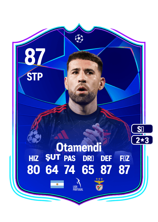 Nicolás Otamendi card