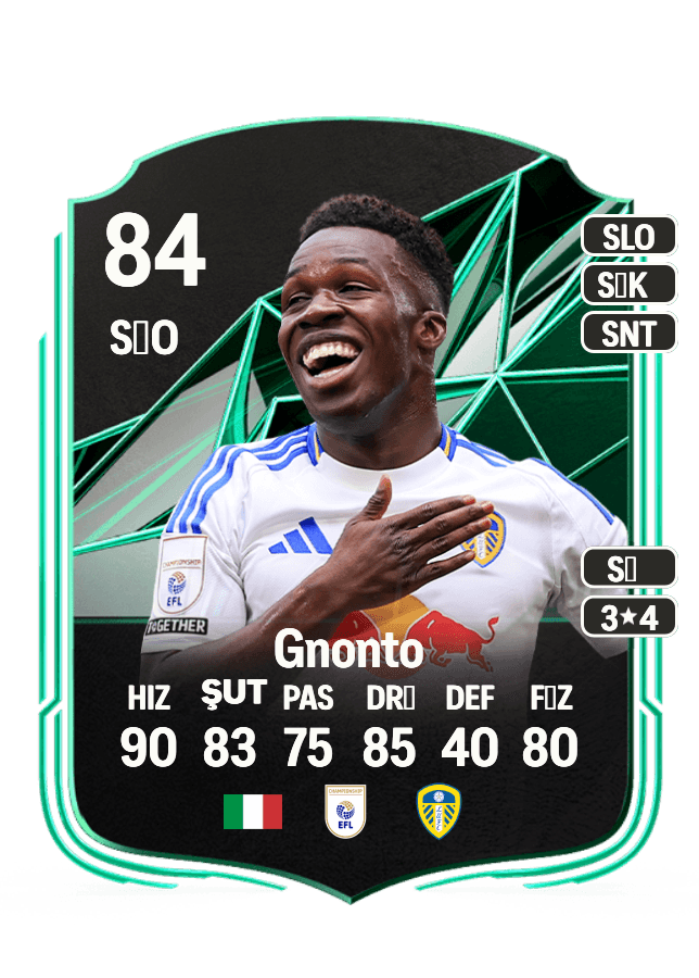 Wilfried Gnonto card