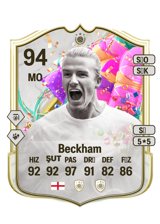 David Beckham card