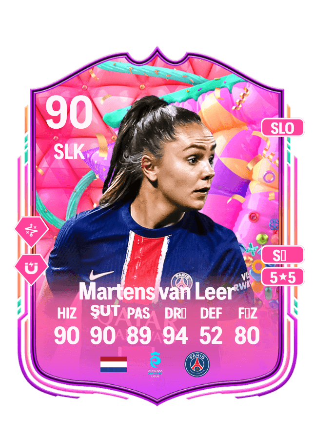 Lieke Martens van Leer card