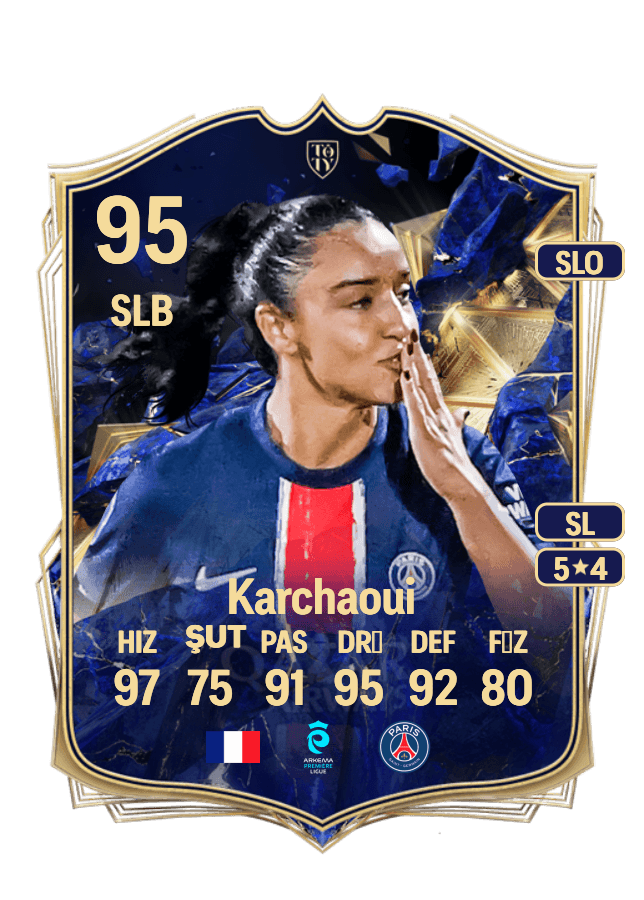 Sakina Karchaoui card