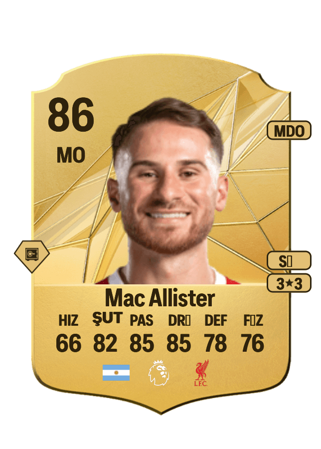 Alexis Mac Allister card