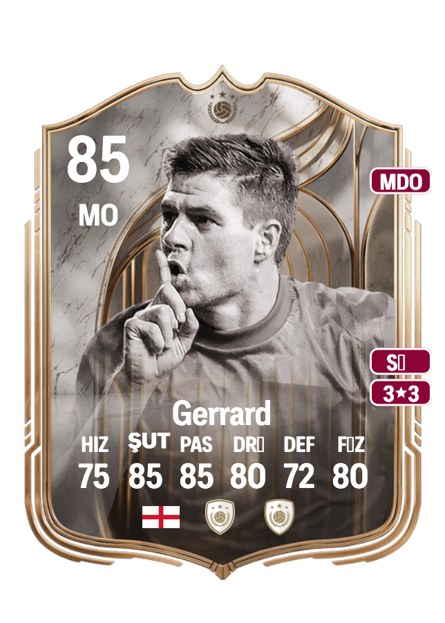 Steven Gerrard card