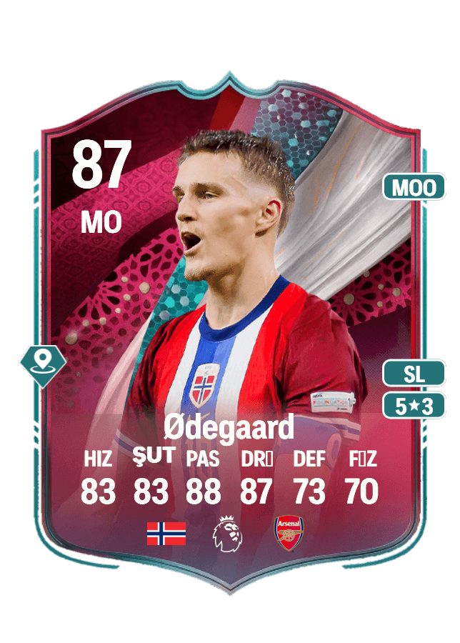 Martin Ødegaard card
