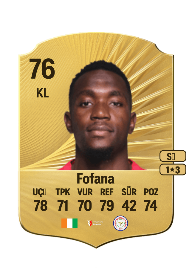 Yahia Fofana card