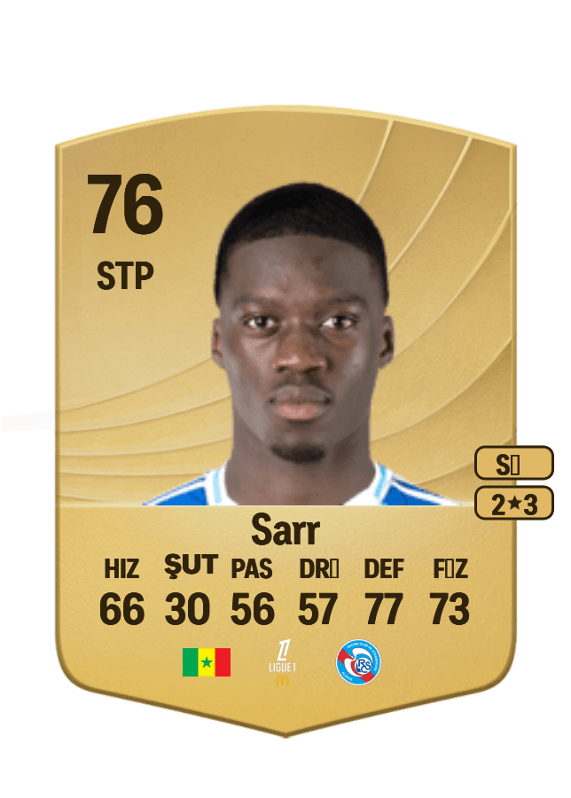 Mamadou Sarr card