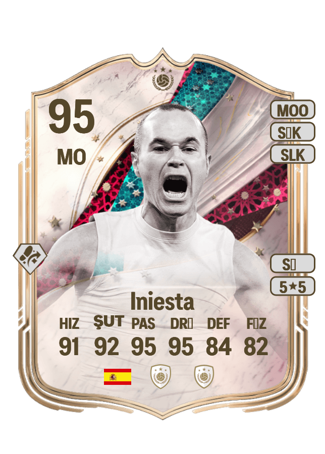 Iniesta card