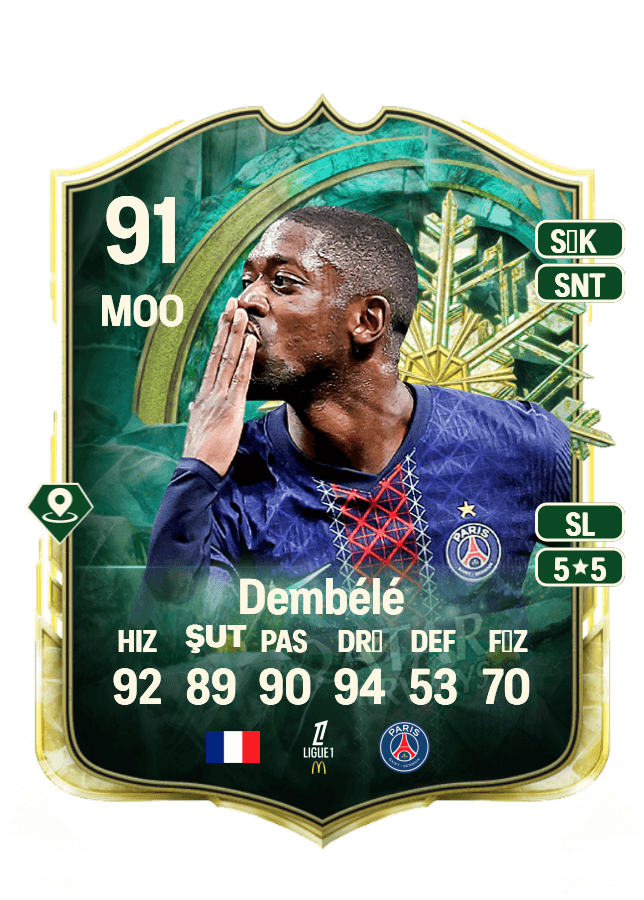 Ousmane Dembélé card