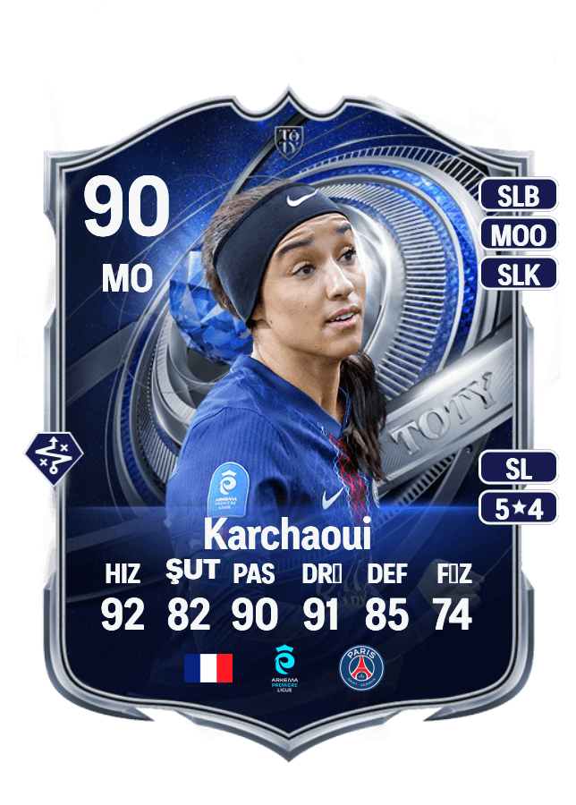 Sakina Karchaoui card