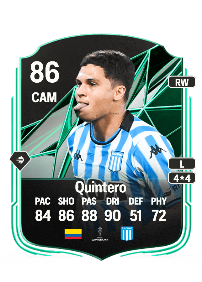 Juan Fernando Quintero card
