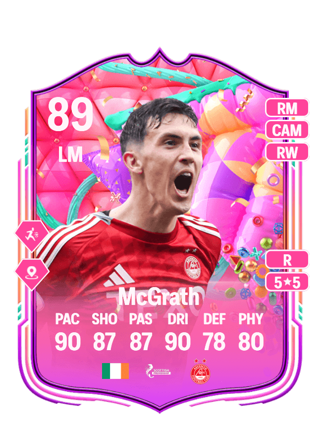 Jamie McGrath card