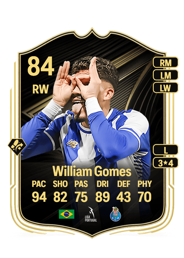 William Gomes card