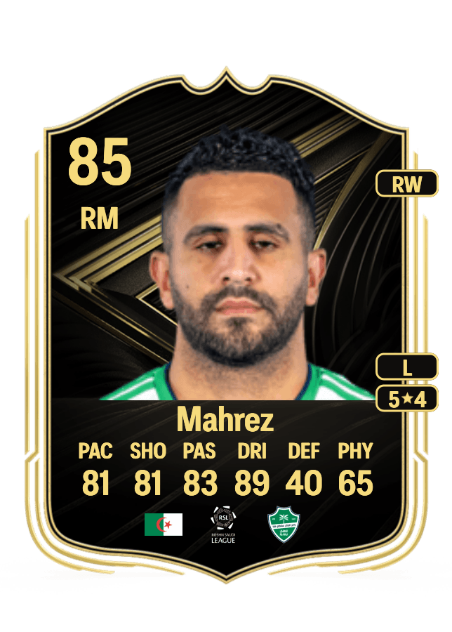 Riyad Mahrez card