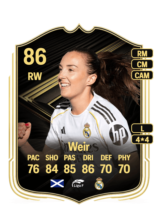 Caroline Weir card