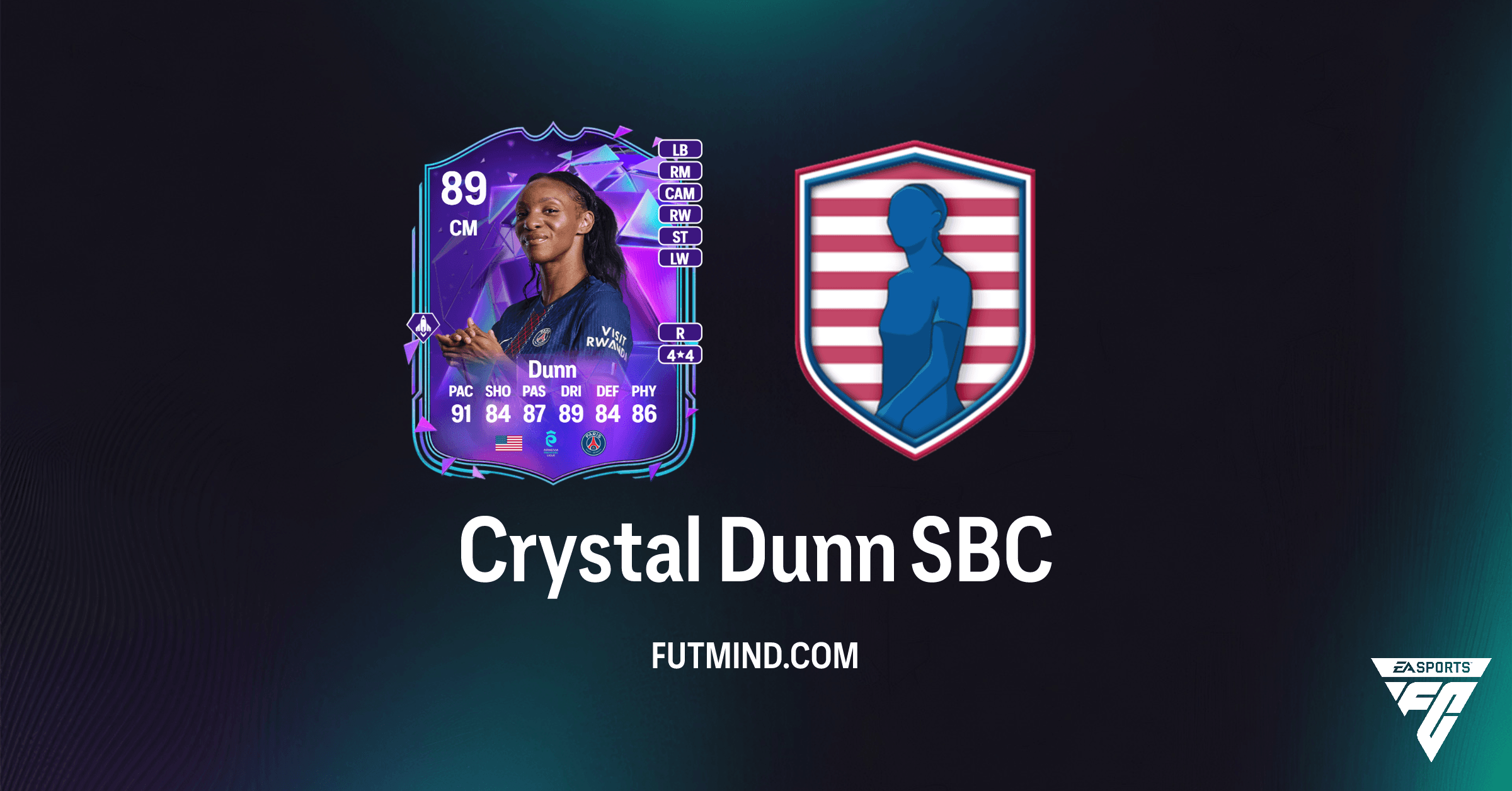 تحدي بناء التشكيلة Crystal Dunn في FC 26: دليلك الشامل للمكافآت والتكلفة