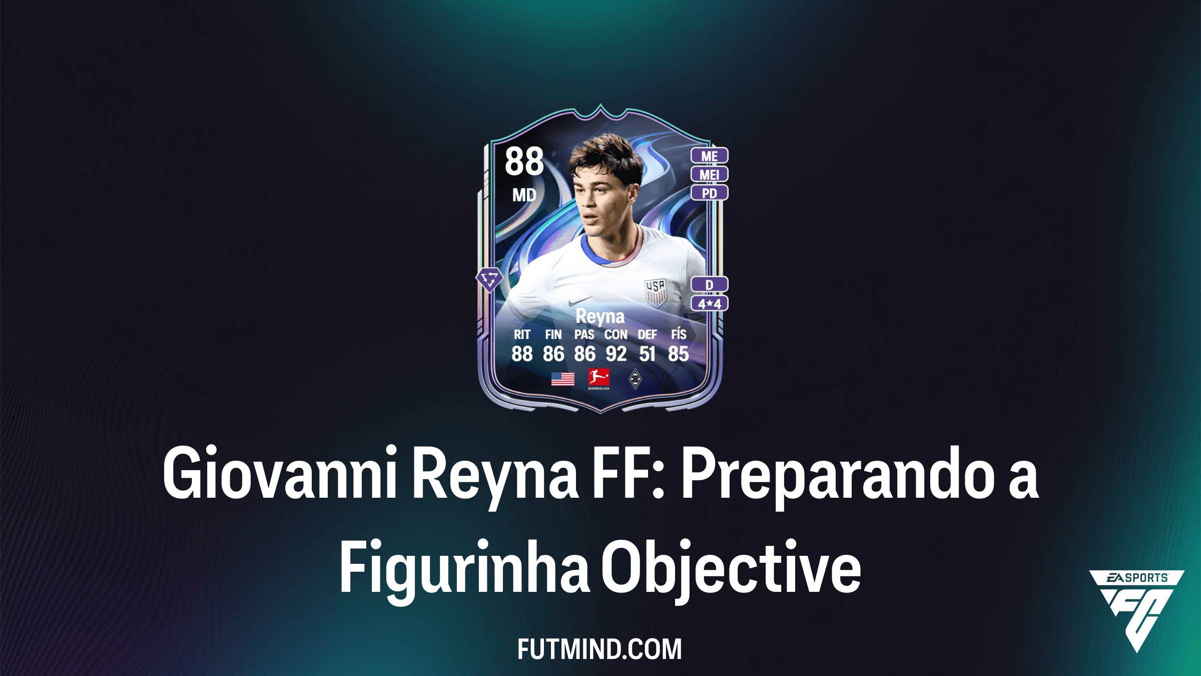 Como completar o SBC Giovanni Reyna FF: Preparando a Figurinha no FC 26