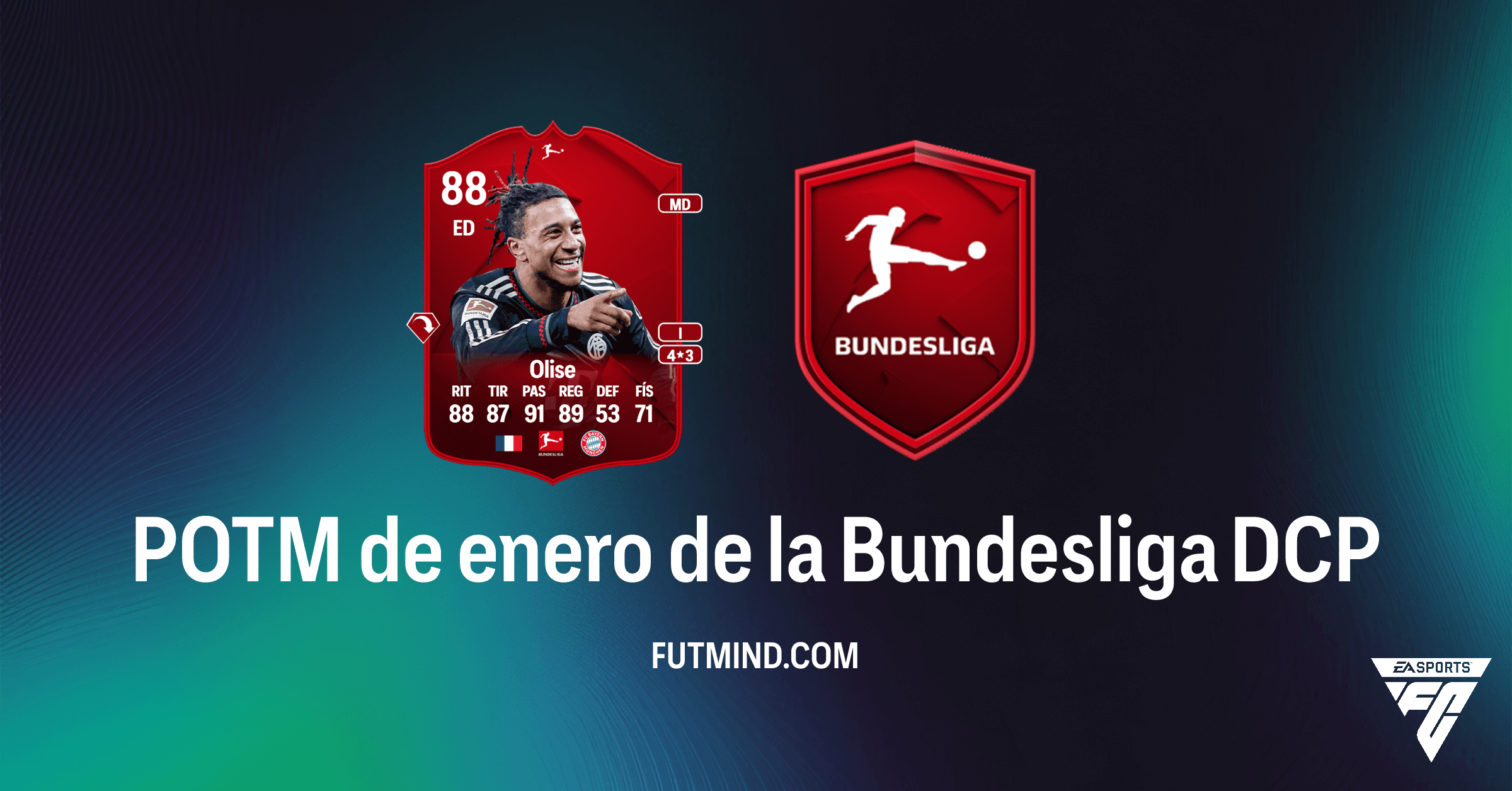 DCP POTM de Enero Bundesliga: Michael Olise Ya Disponible en FC 26 Ultimate Team