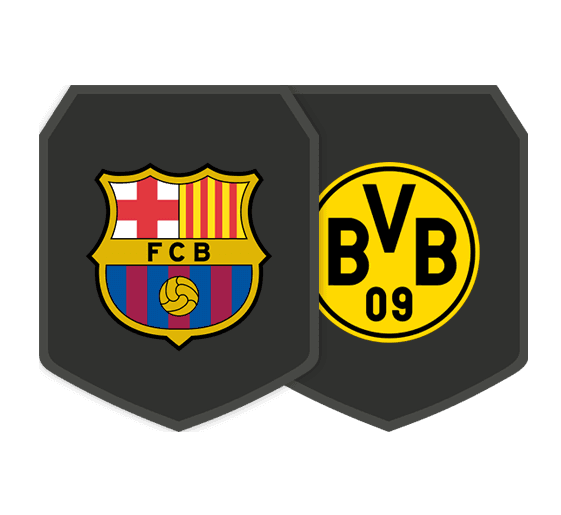 Sfide Creazione Rosa Barcellona vs Borussia Dortmund logo