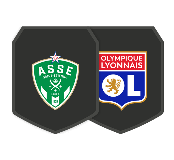 Sfide Creazione Rosa Saint-Étienne vs Lione logo